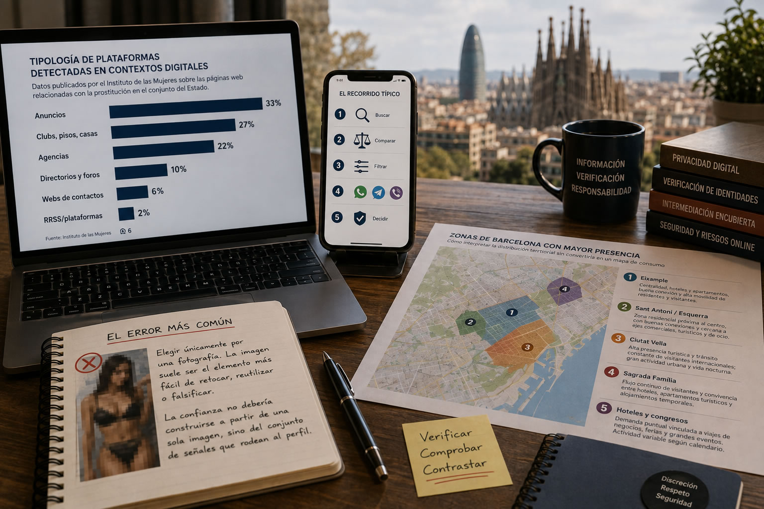 Digital searching and profile checking in Barcelona